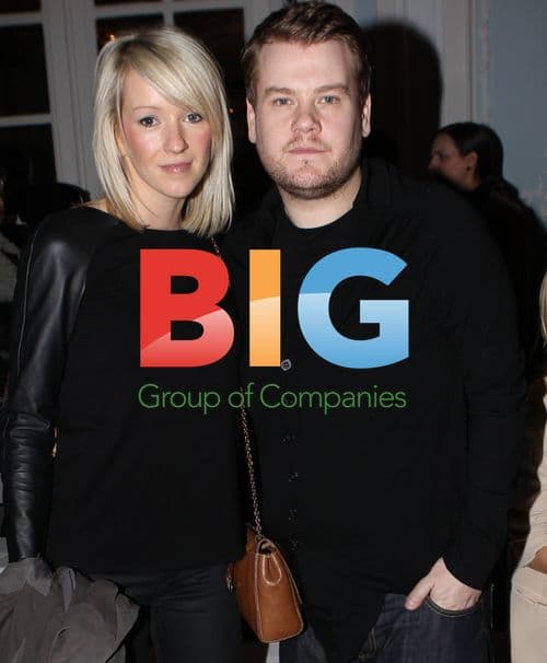 James Cordon and Julia Carey at Aquascutum LFW