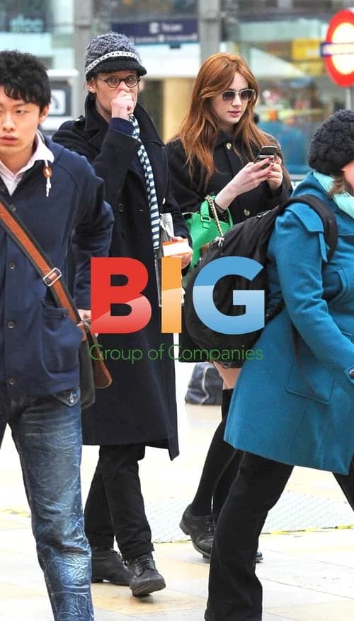 Matt Smith and Karen Gillan at London Station