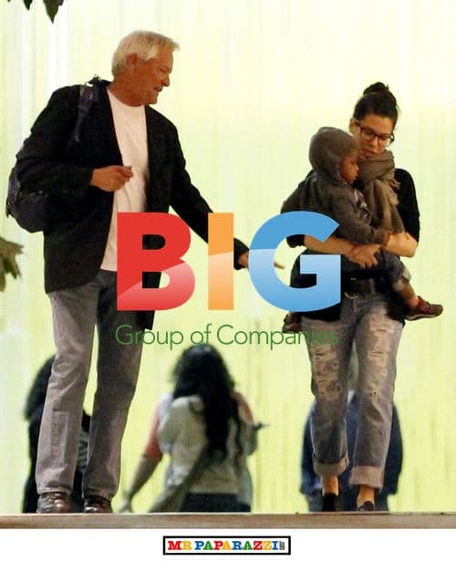 Sandra Bullock and Son Louis Visit Museum