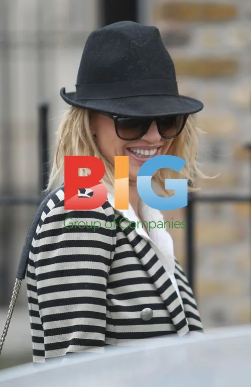 Sarah Harding Leaving London Spa