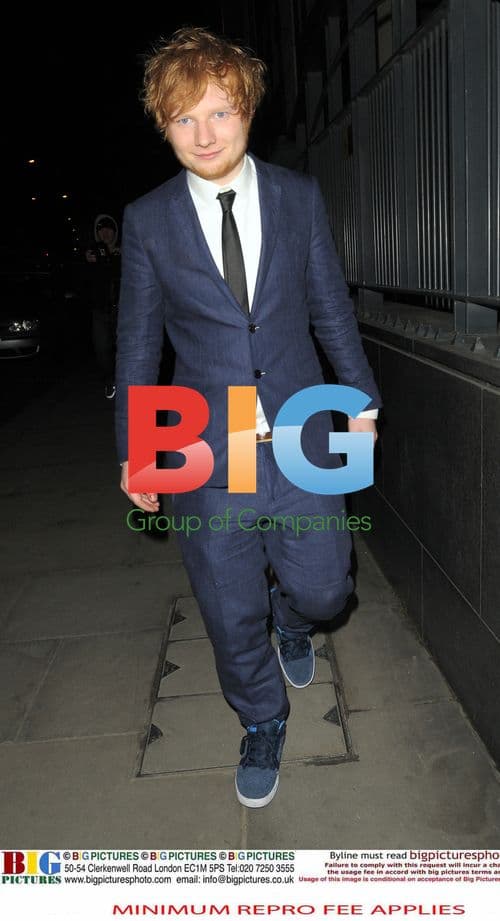 Ed Sheeran caught short at BRITs afterparty