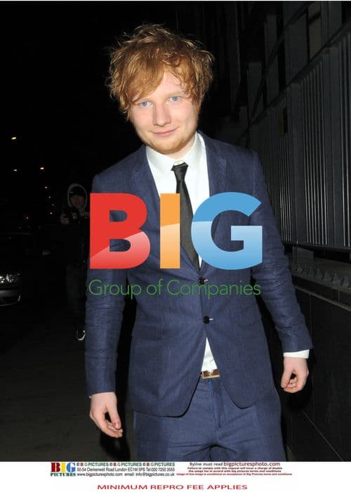 Ed Sheeran caught short at BRITs afterparty