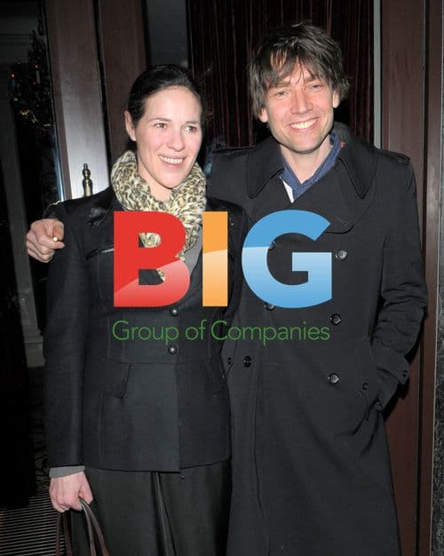 Alex James and Wife Leaving London Restaurant