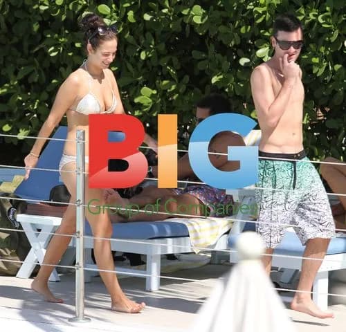 Tulisa and Gareth Relaxing by Pool