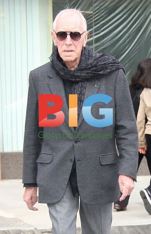 Max Von Sydow and wife take stroll