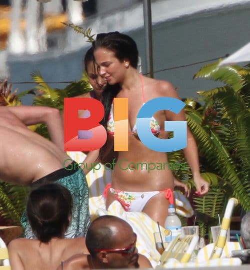 Tulisa Chills at Miami Hotel