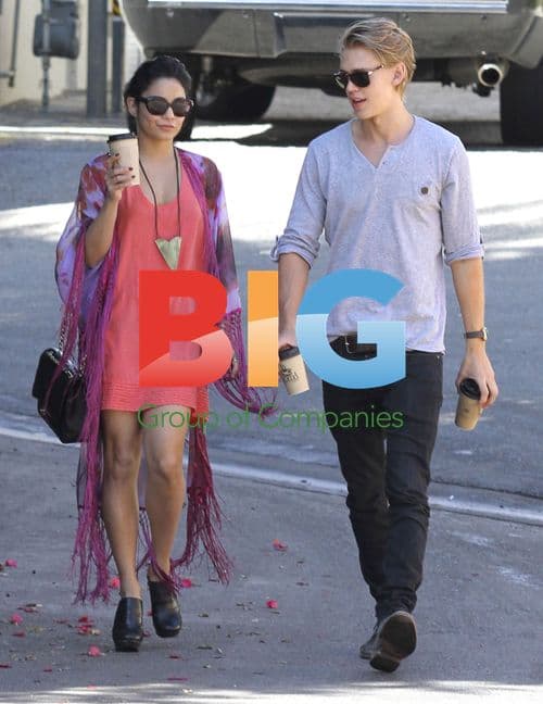 Vanessa Hudgens and Austin Butler in Studio City
