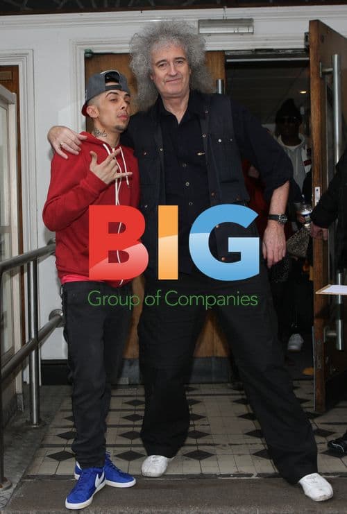 Dappy Contostavlos and Brian May perform in BBC Radio 1 Live Lounge