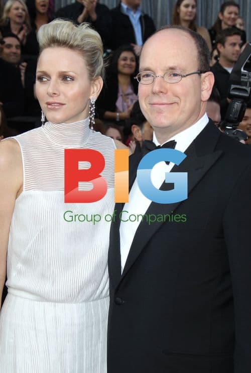 Charlene and Albert arrive at Oscars