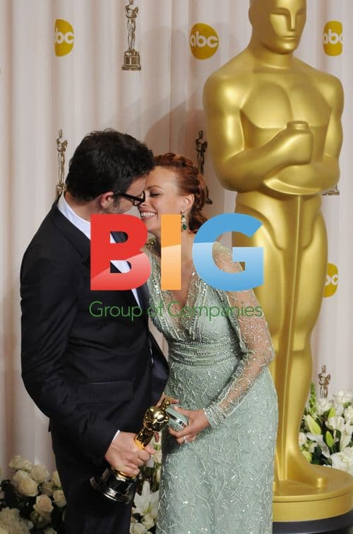 Michel Hazanavicius and Berenice Bejo at Oscars