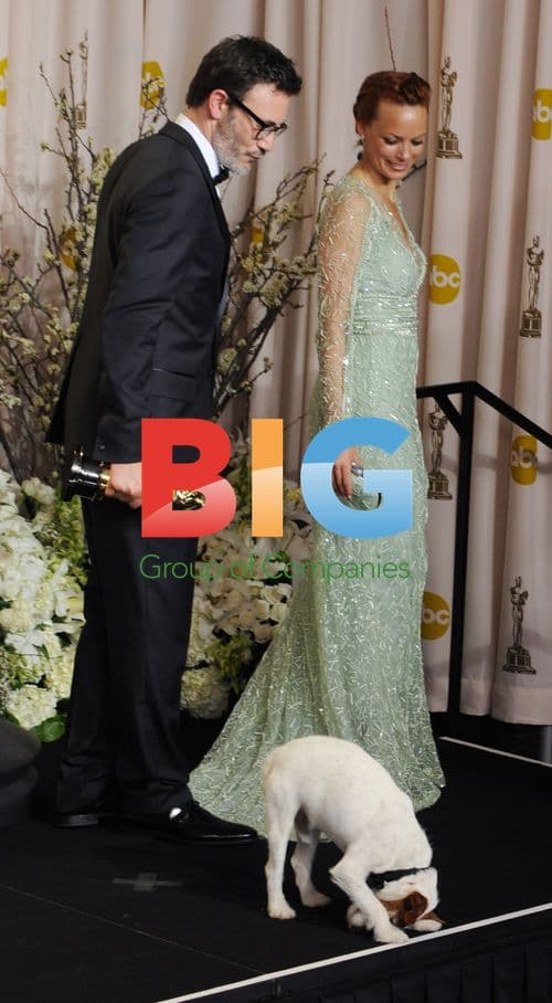 Michel Hazanavicius and Berenice Bejo at 84th Oscars