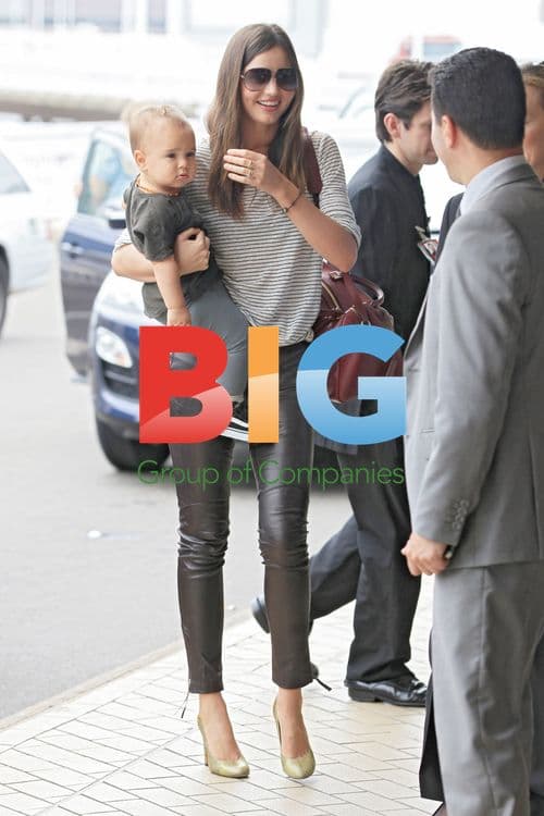 Miranda Kerr and son Flynn at Sydney Airport