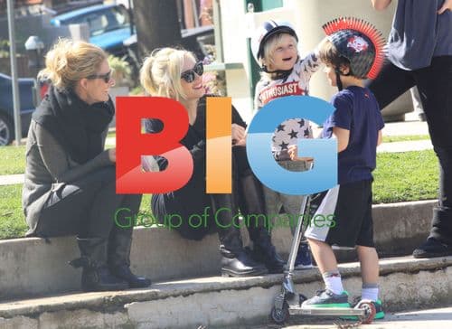 Gwen Stefani with Sons in Santa Monica