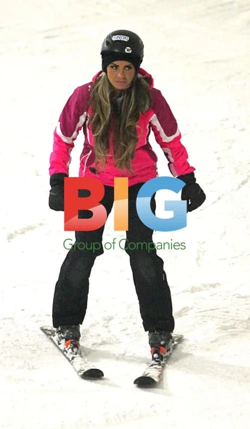 Katie Price Goes Skiing in Milton Keynes