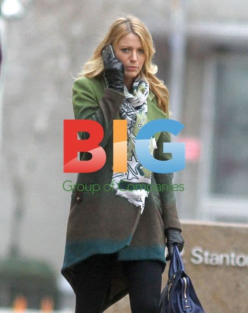 Blake Lively on 'Gossip Girl' set, NYC