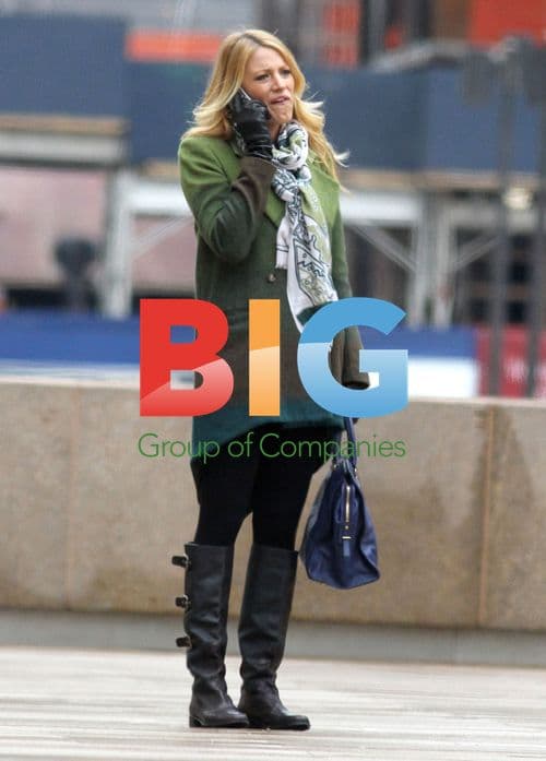 Blake Lively on Gossip Girl Set in NYC