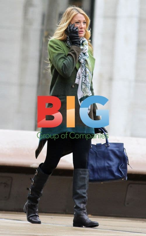 Blake Lively on 'Gossip Girl' Set