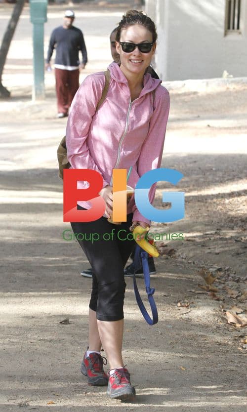 Olivia Wilde Walks Dog in Hollywood Hills