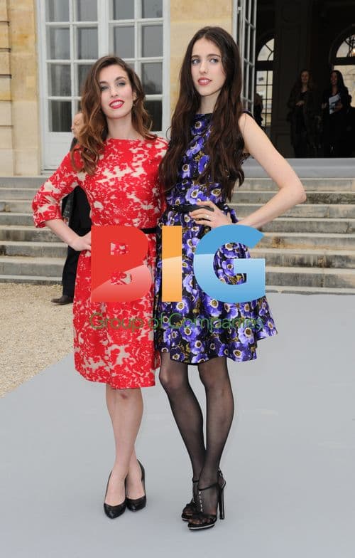 Sarah Margareth Qualley and Rainey Qualley at Dior Fashion Show