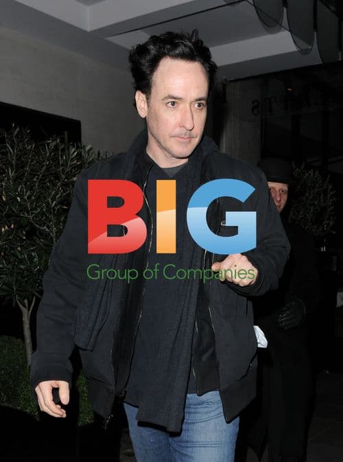 John Cusack Leaving London Restaurant