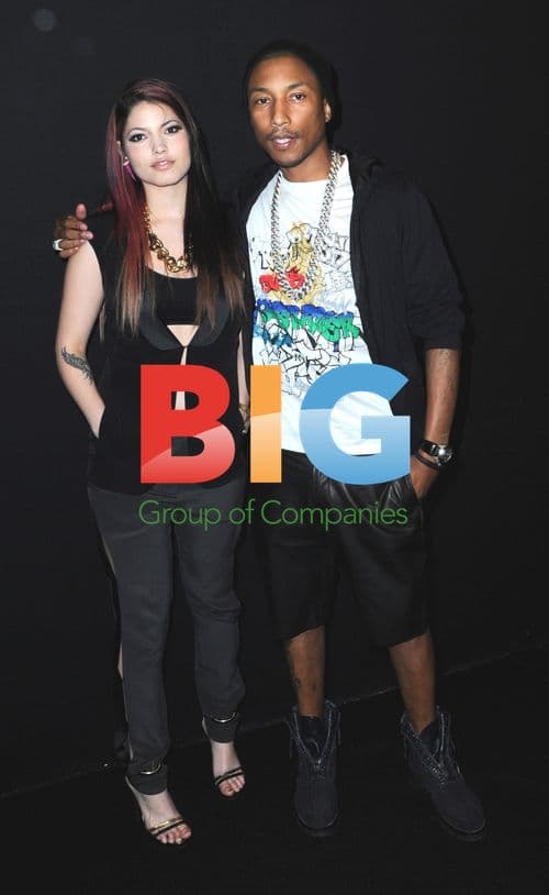 Pharell Williams and Maxine Asley at Lanvin Show