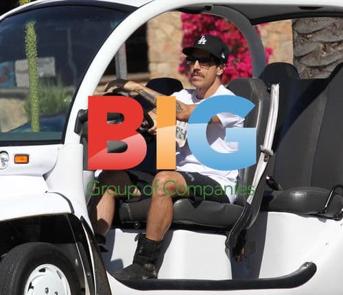 Anthony Kiedis Cruises in Custom Car