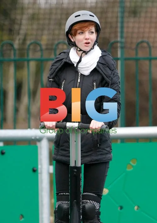 Hollyoaks Stars Ride Segways, Rodeo Bull in Blackpool