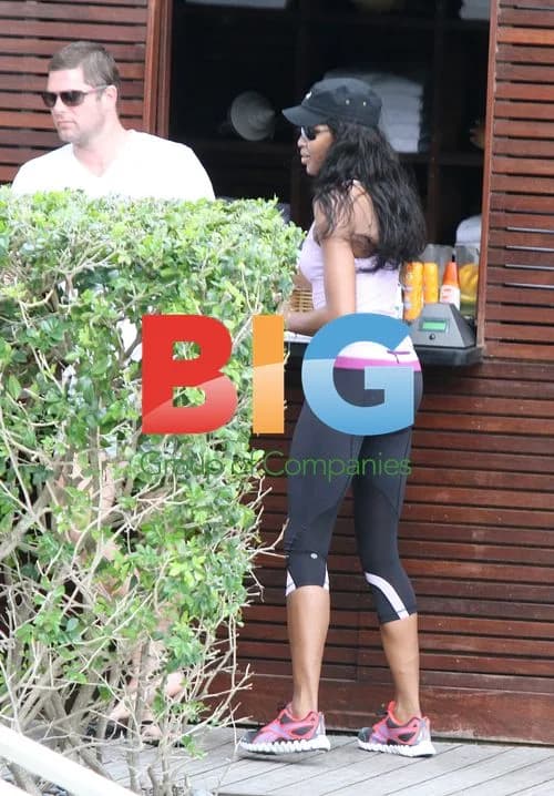 Naomi Campbell and Vladimir Doronin Lunch in Miami