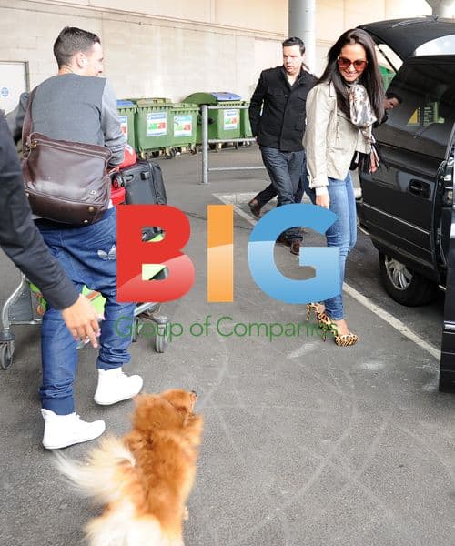 Tulisa Contostavlos at Heathrow Airport