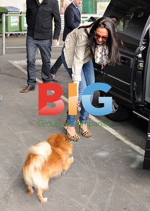 Tulisa Contostavlos at Heathrow Airport