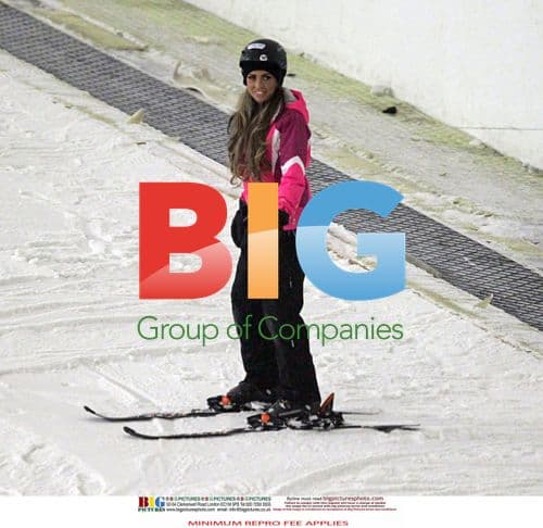 Katie Price Goes Skiing in Milton Keynes