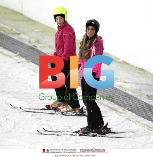 Katie Price Goes Skiing in Milton Keynes