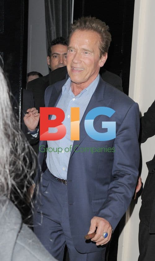Arnold Schwarzenegger at The Arts Club in London