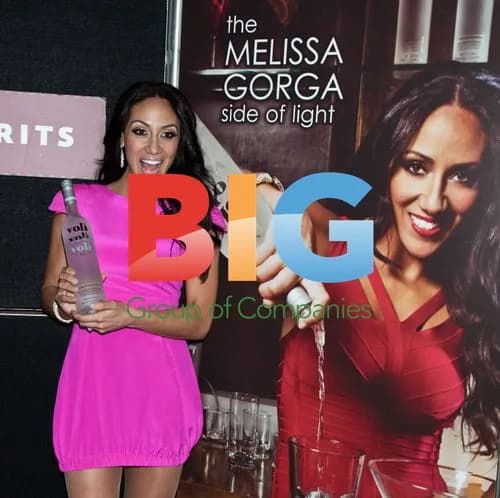 Melissa Gorga Signs Vodka Bottles at Flower Show