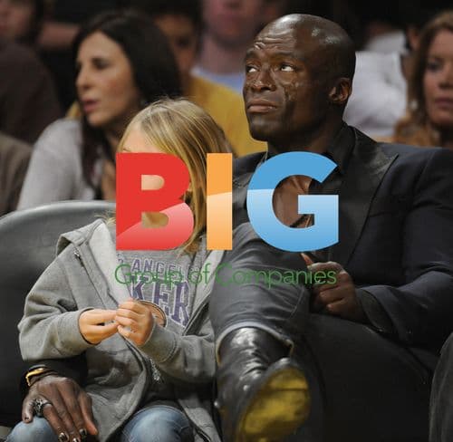 Seal and daughter Leni at NBA game