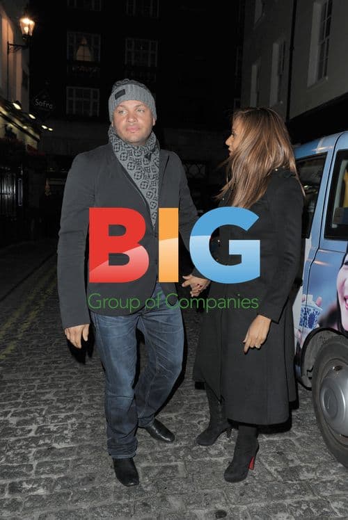 Mel B and Stephen Belafonte at Restaurant