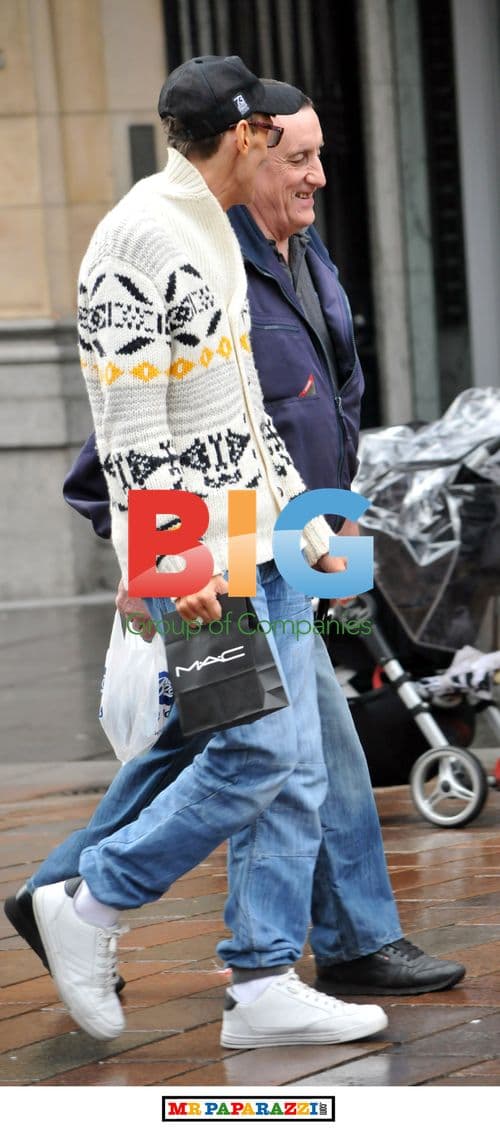 Johnny Robinson shopping for makeup