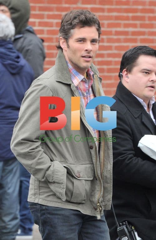 James Marsden on '30 Rock' set