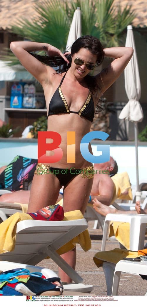 Danielle Lloyd Relaxes on Holiday