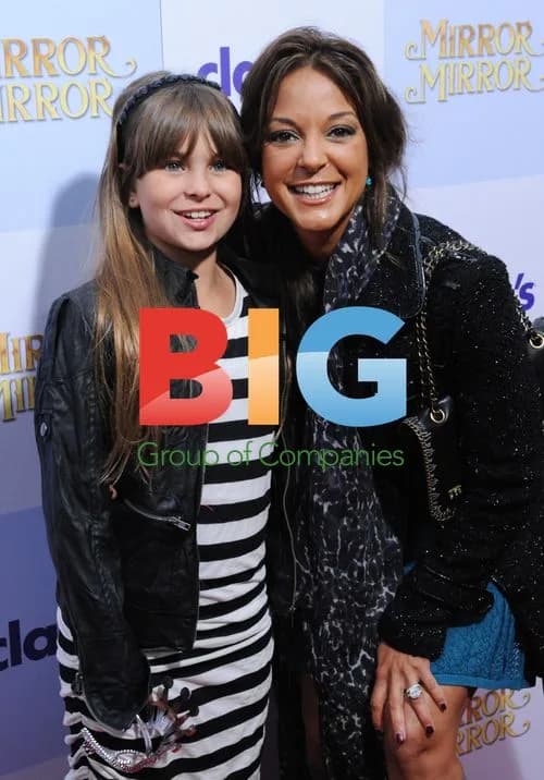 Eva LaRue and daughter Kayah at "Mirror Mirror" premiere