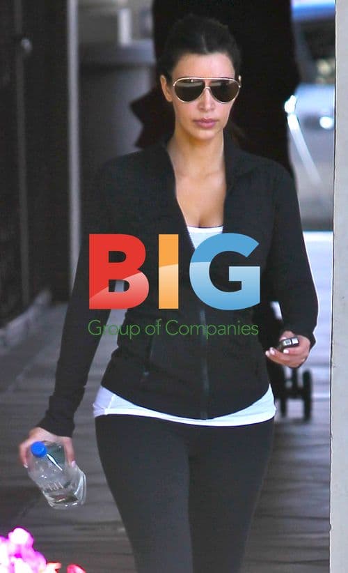Kim Kardashian Leaves Gym in LA