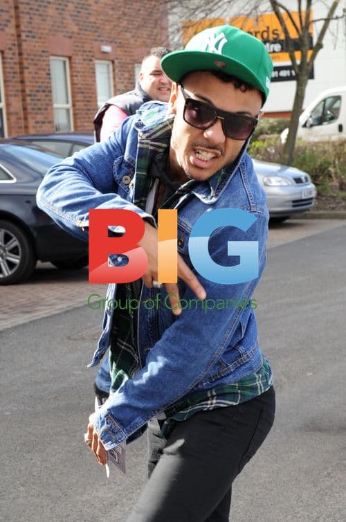 X Factor's Marcus Collins at Radio Station