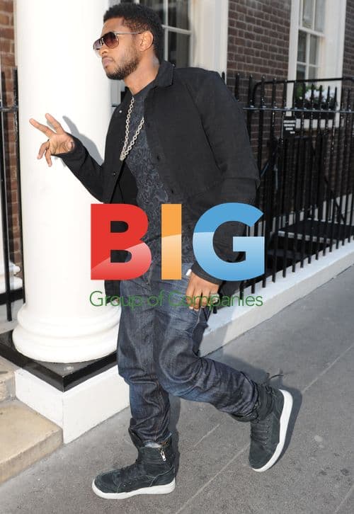 Usher Spotted in London