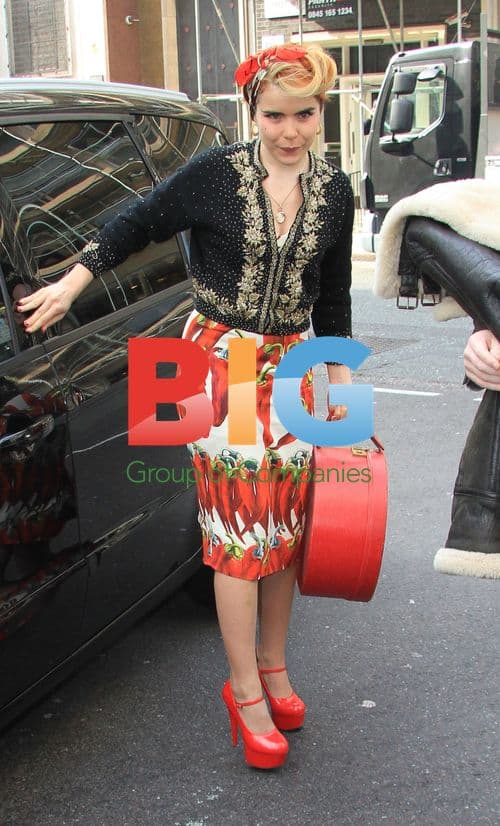 Paloma Faith Arrives at BBC Radio 1 Studios