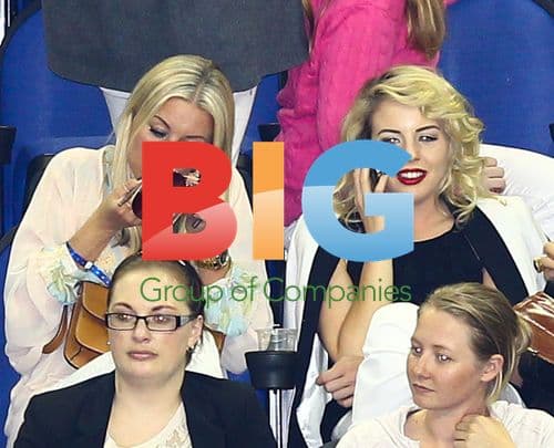 Denise Van Outen and Lydia Bright at Polo Match