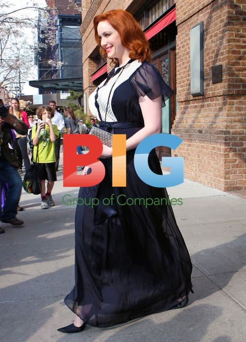 Christina Hendricks Leaves Hotel in NYC