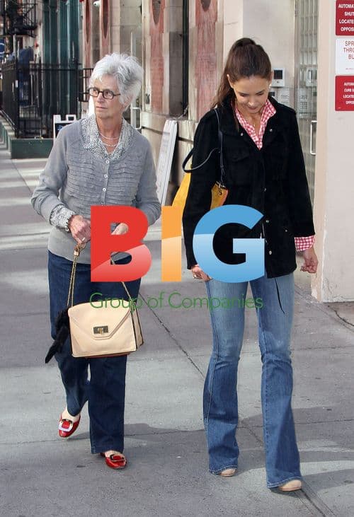 Katie Holmes takes a walk with her mother in NYC