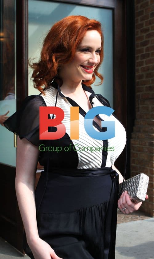 Christina Hendricks Leaving Hotel in NYC