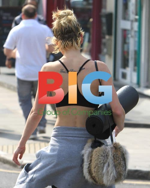 Singer Sarah Harding going to Yoga class