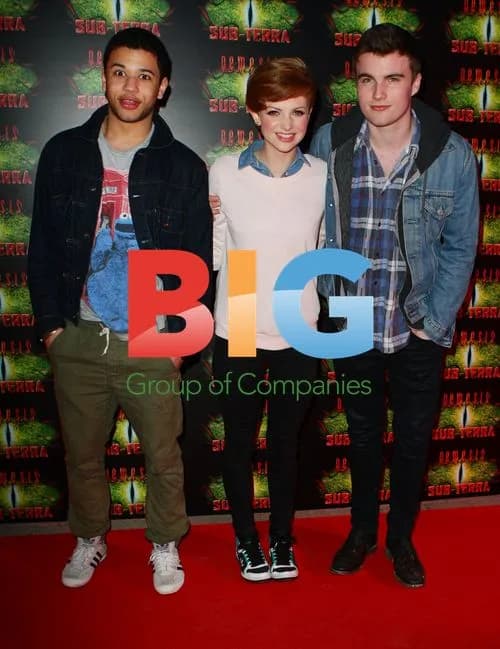 Lucy Dixon, Andrew Still and Calvin Denba at Alton Towers VIP launch